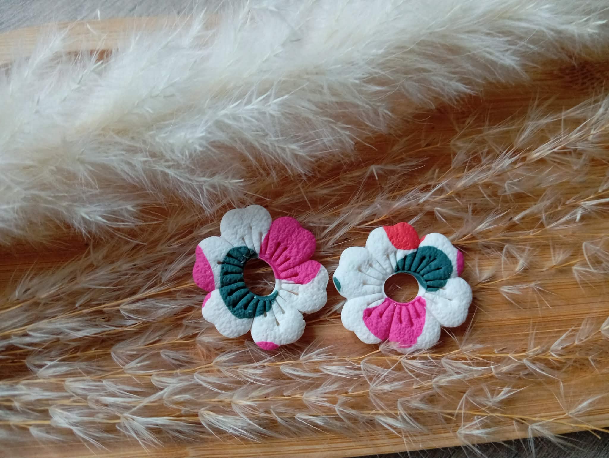 Manon  rose vert orange