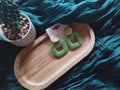 Boucle d' oreille Fernanda verte