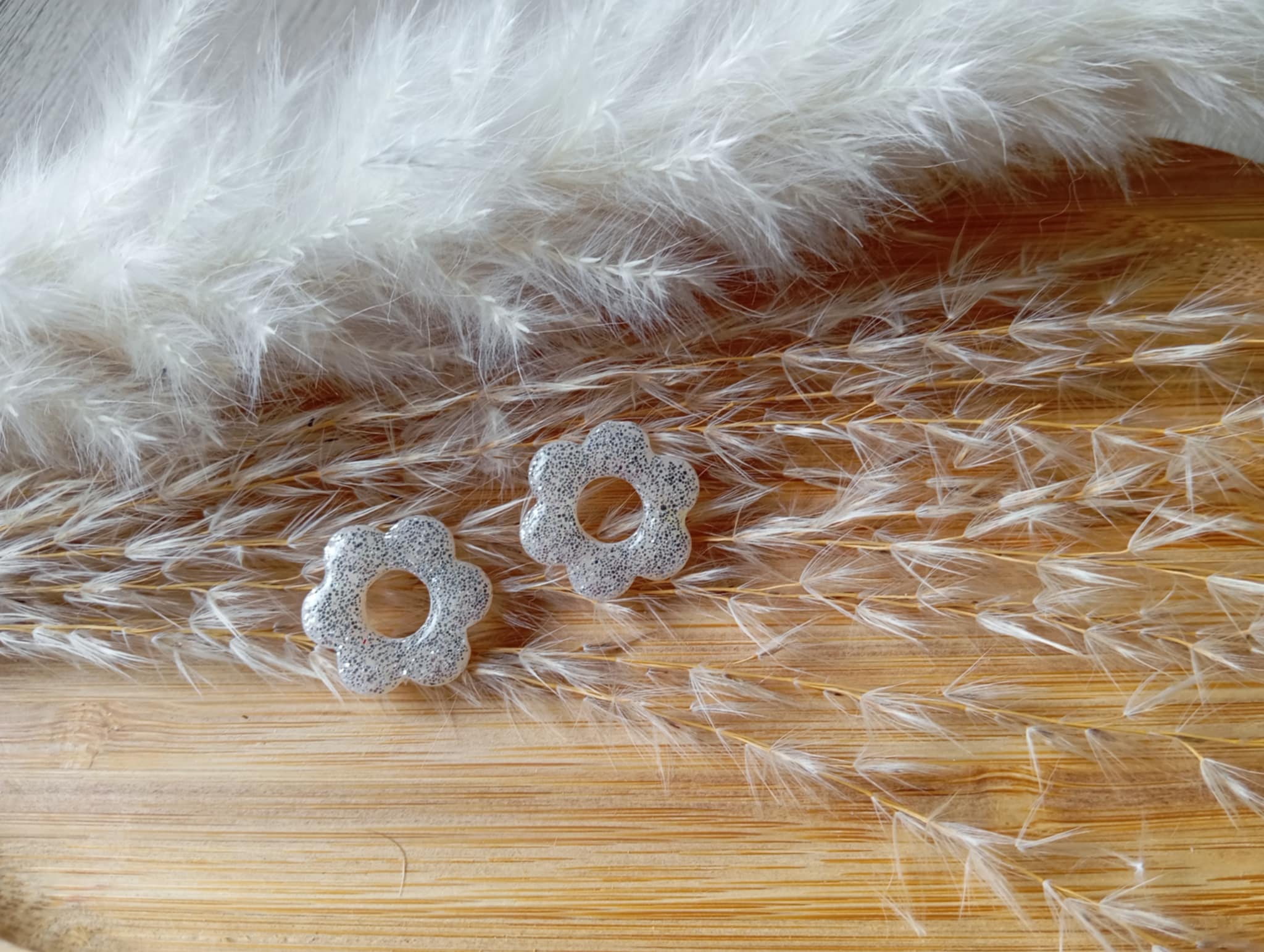 Petite Flora pailleté argenté